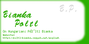 bianka poltl business card